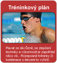 tréninkový plán plavání, cviky, rozpis cviků, technika, série, opakování, trénink, pauzy