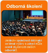 odborná školení ve výživě, lektorská činnost, lektor, školitel, kurz, kongres